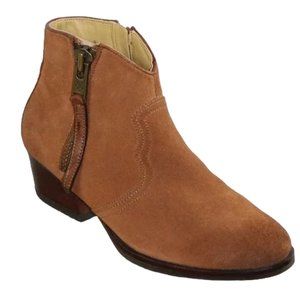 Bussola Alameda Annie Camel Brown Western Inspired Short Boot Size 36